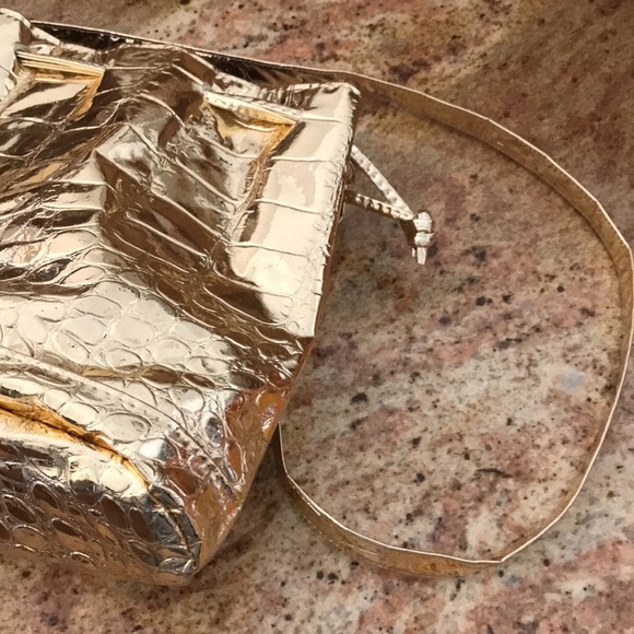 Gold Shiny Shoulder Bag - Picture 7 of 7